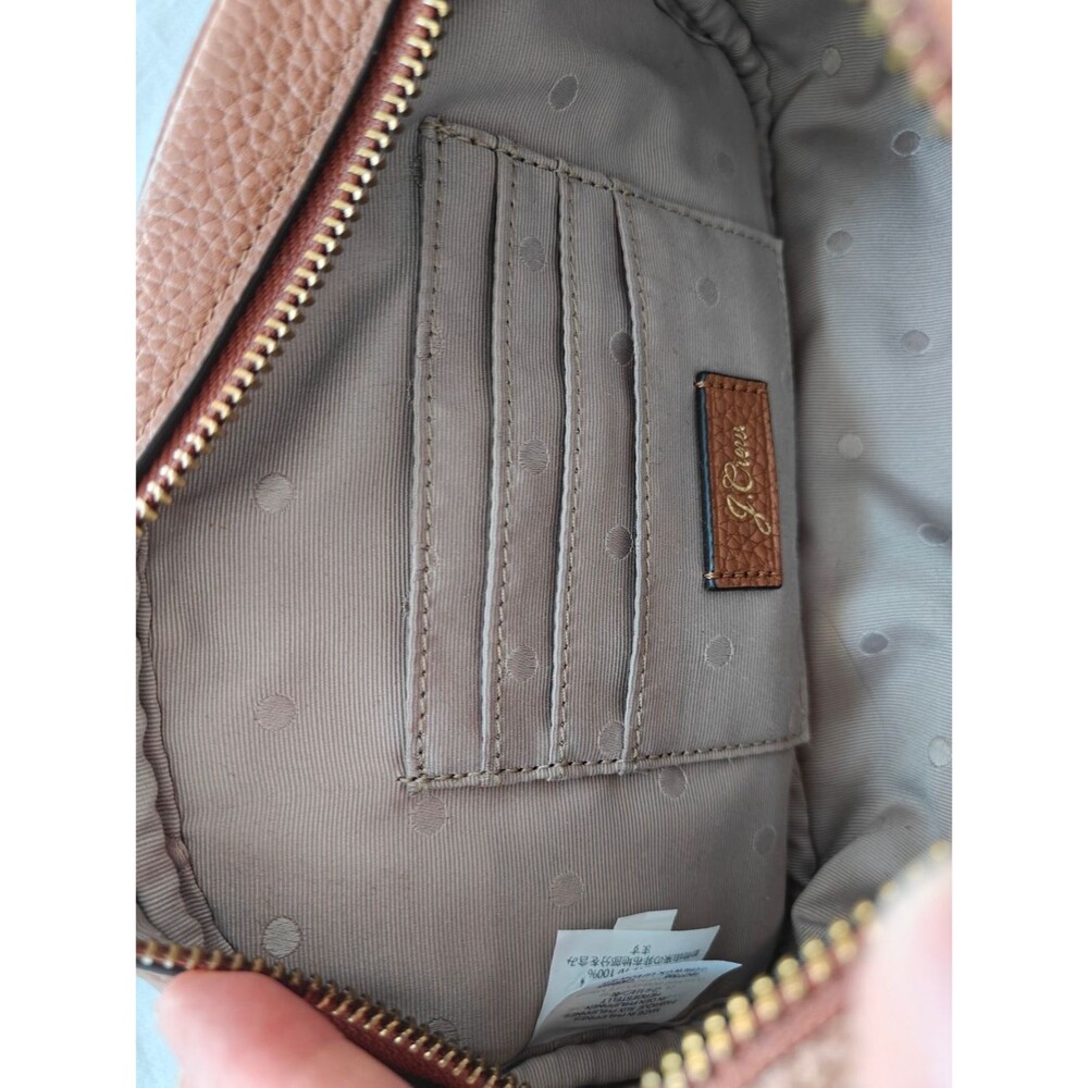 J.Crew Brown Leather Crossbody Bag - Picture 2 of 4
